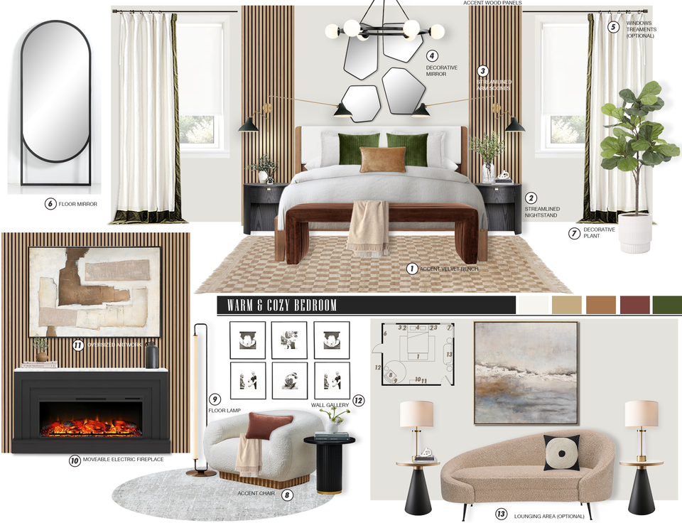 Modern Fresh & Comfortable Master Bedroom Remodel Picharat A.  Moodboard 2 thumb