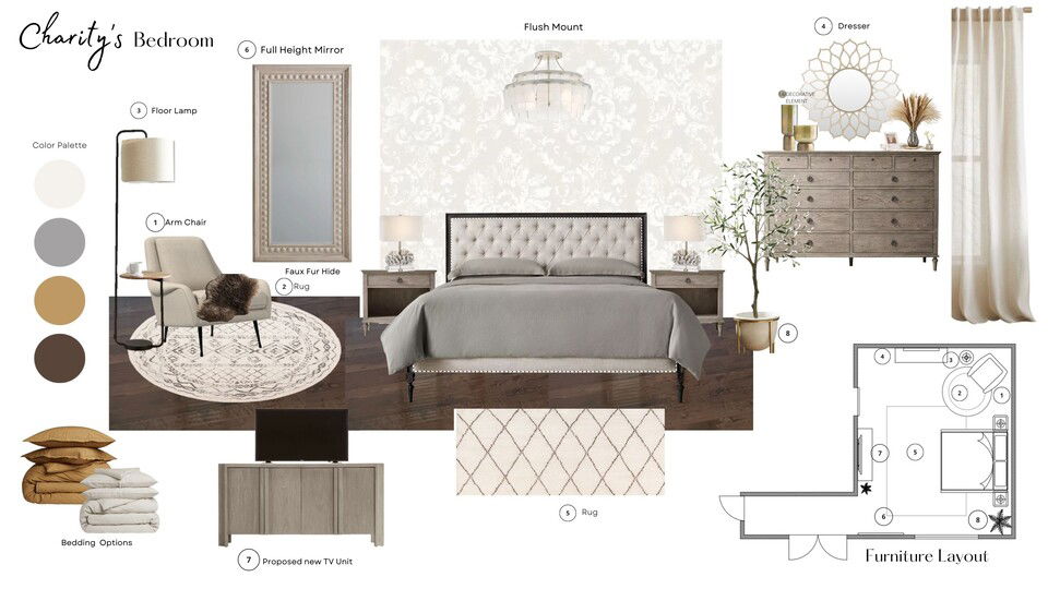 Dormitorio Inspirador Con Diseño de Muebles Grandes Nora B. Tablero de Ideas 2 thumb