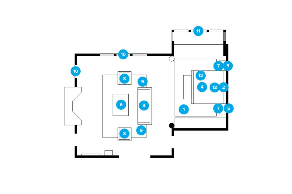 Online Designer Bedroom Floorplan