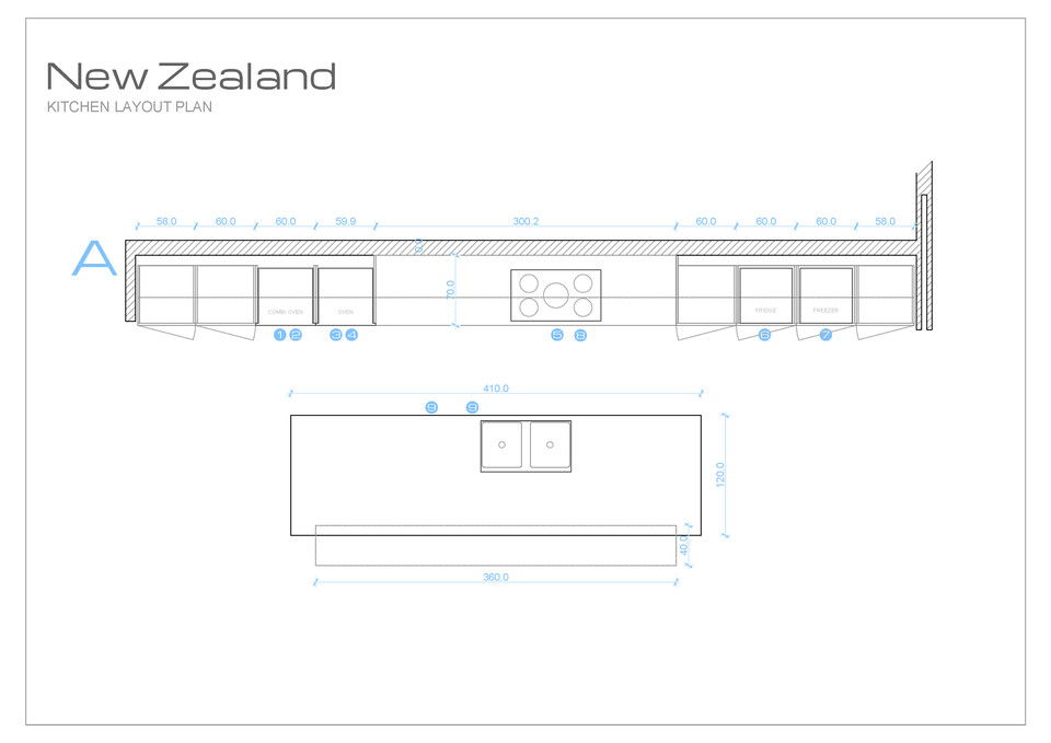 Online Designer Kitchen Floorplan