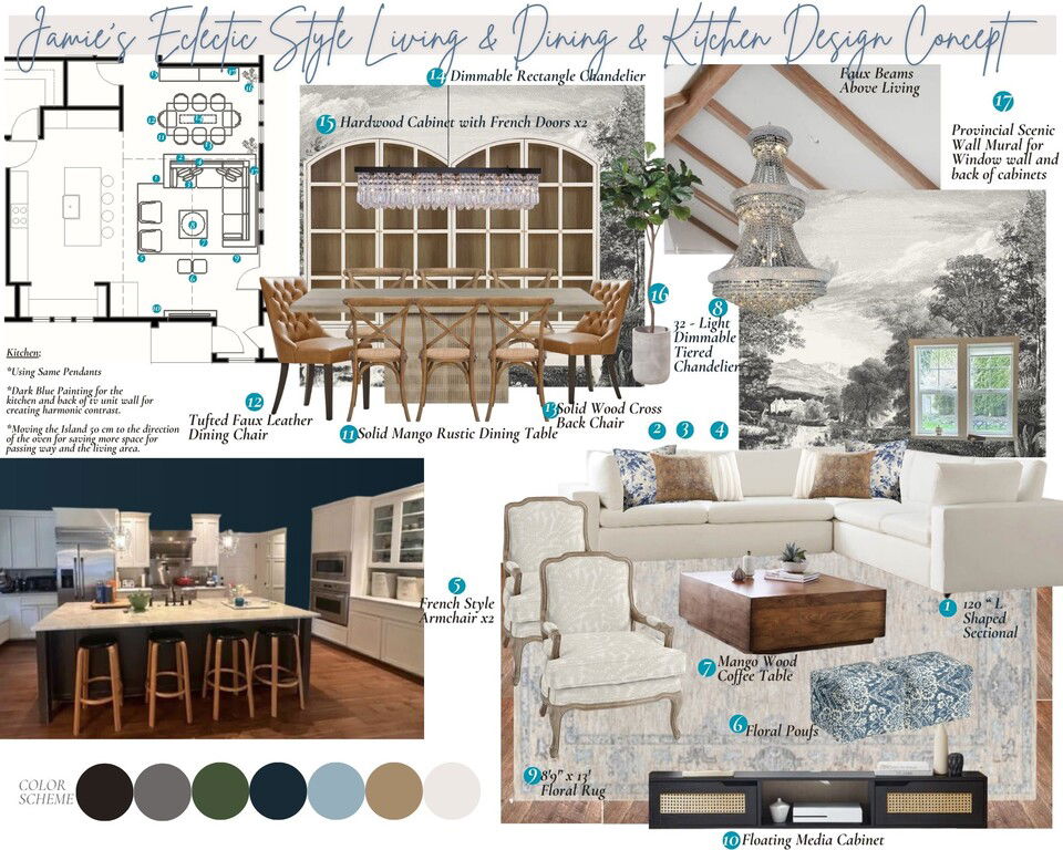 Transitional French Cottage Bath Remodel Suzan S. Moodboard 2 thumb