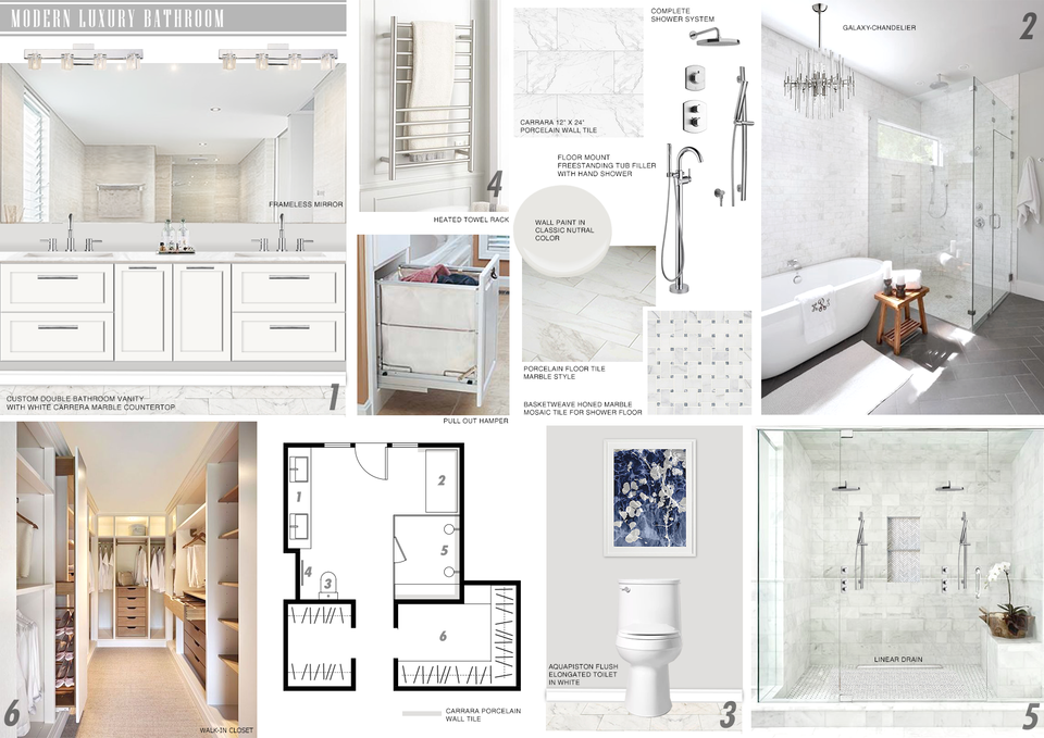 Contemporary Bathroom Remodel  Picharat A.  Moodboard 2 thumb