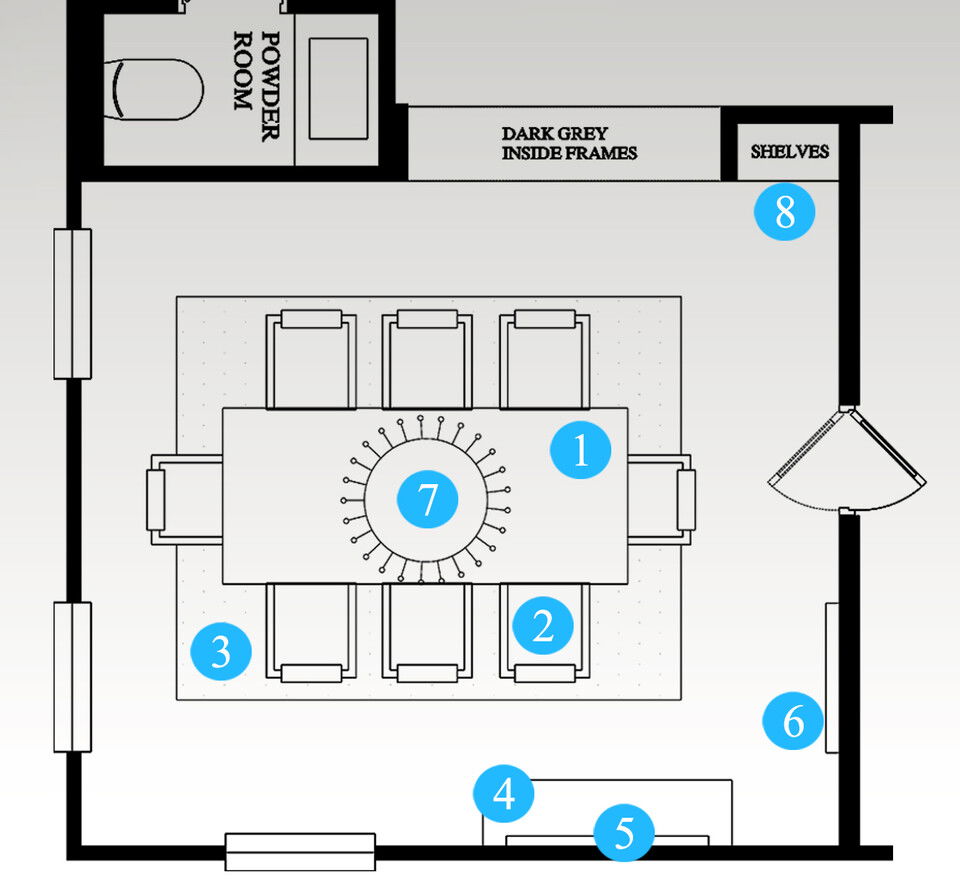 Plan de Comedor de Diseñador en Línea
