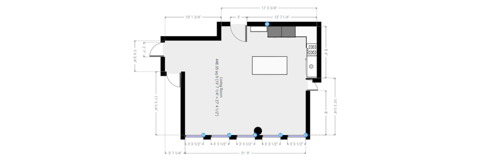 Contemporary NYC Apartment Interior Design- Before Photo