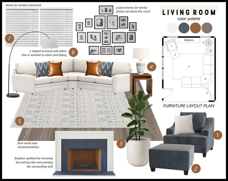 Modern Living Room Design Shofy D. Moodboard 2 thumb
