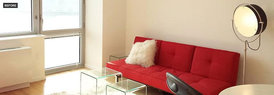 Minimalistic Living Room Design- Before Photo