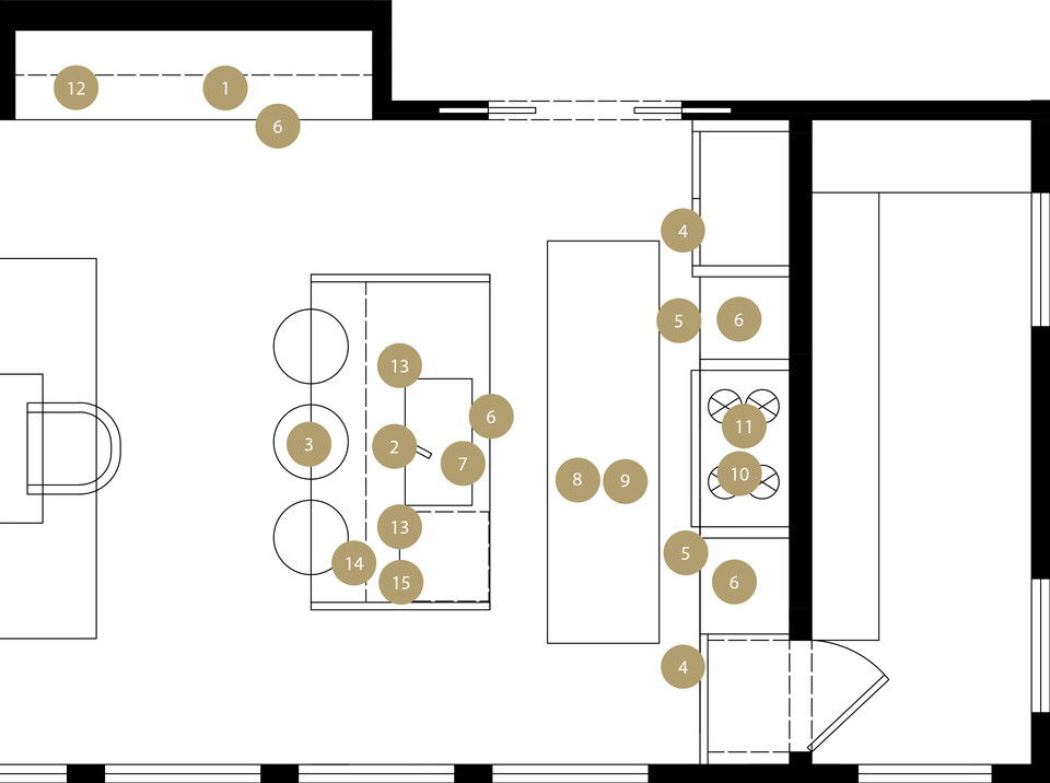 Online Designer Kitchen Floorplan