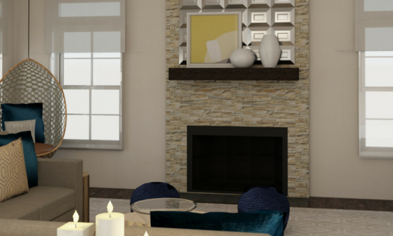 Transitional Modern Living Room