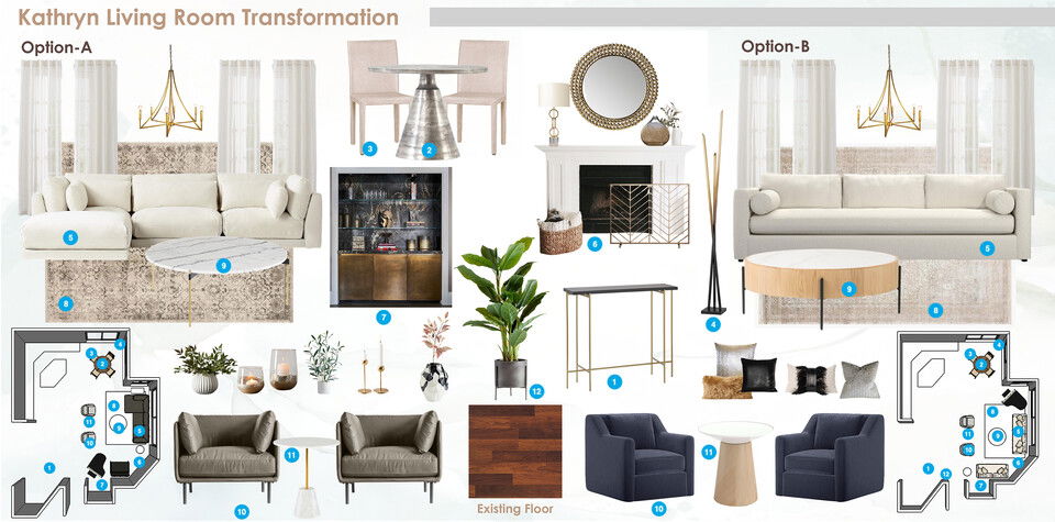 Contemporary Open Living Room Transformation Rehan A. Moodboard 2 thumb