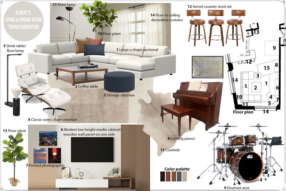 Modern Neutral Transformation  Franzi K. Moodboard 1 thumb