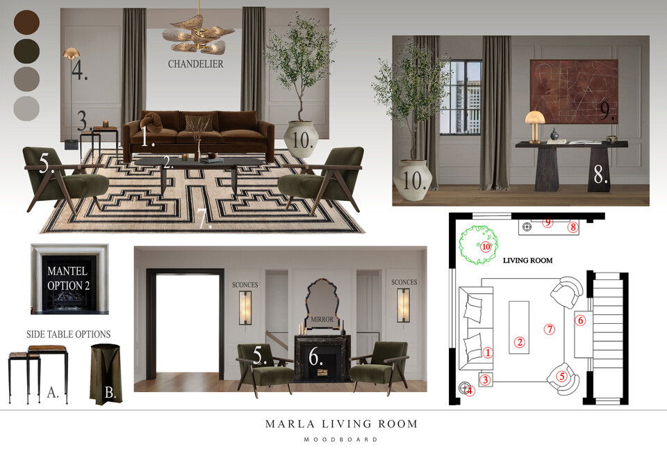 Elevated Living & Dining Room Design Nathalie I. Moodboard 2 thumb