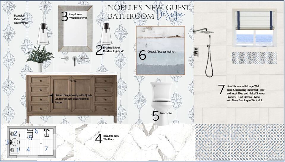 Diseño de Interior de Hogar Costero Luminoso y Aireado Berkeley H. Moodboard 2 thumb
