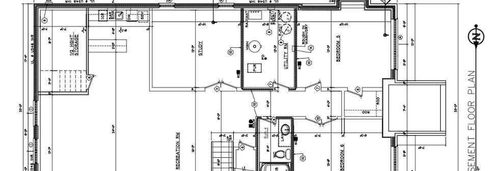 Diseño de interiores de sala y cocina transicional - Foto antes