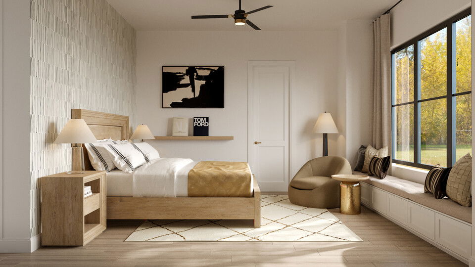 Online Designer Bedroom 3D Model 1