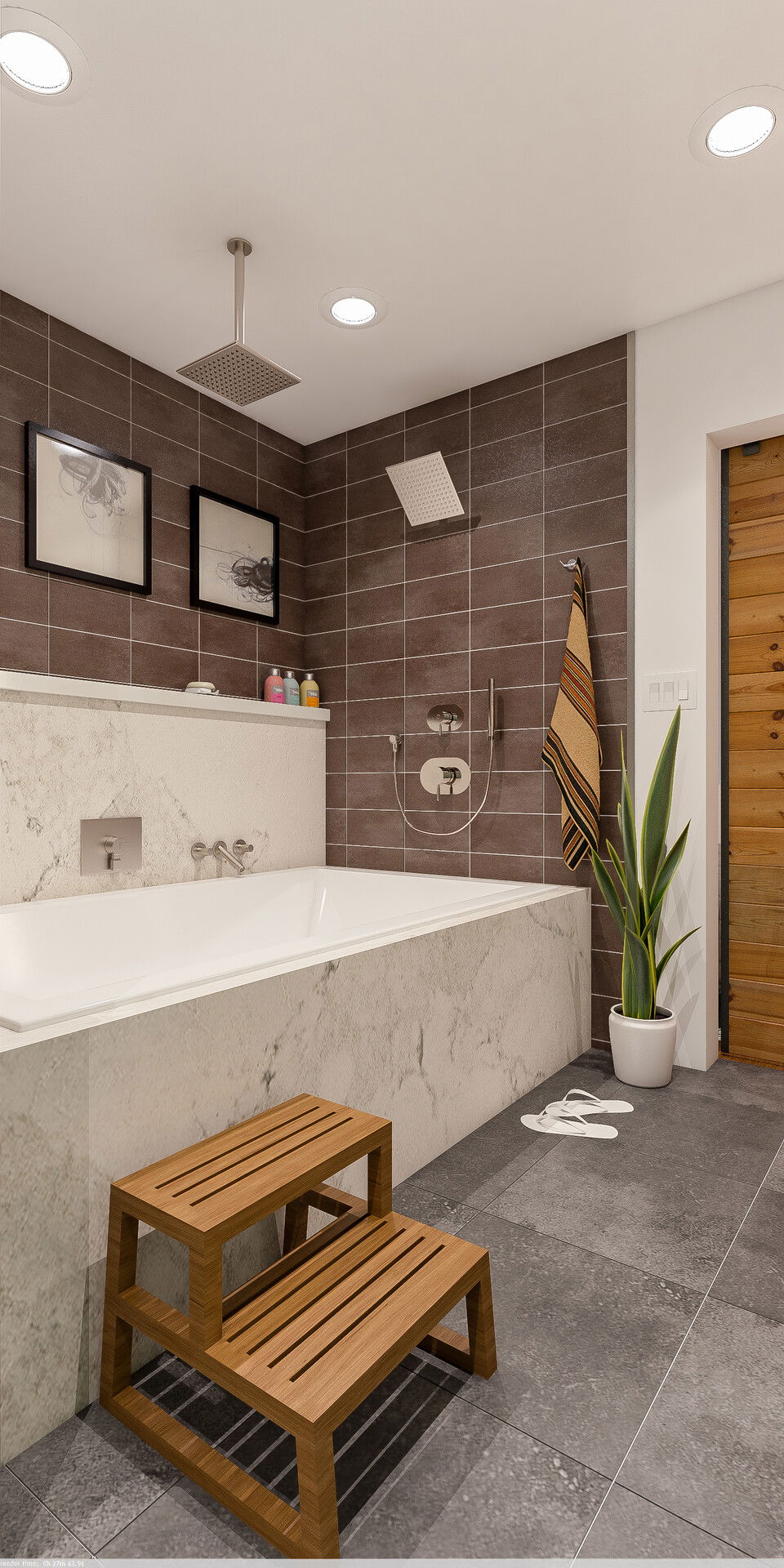 Online Designer Bathroom 3D Model 6