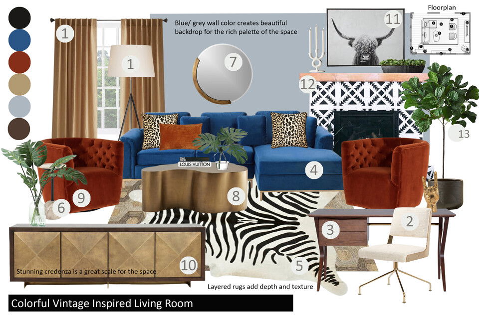 Eclectic Spanish Revival Interior Update Drew F. Moodboard 1 thumb