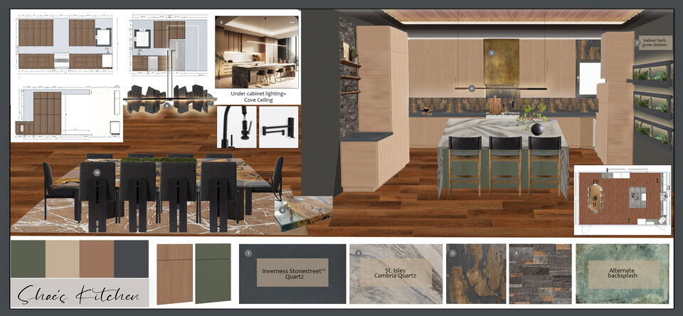 Warm Minimalist Marble Kitchen Renovation Casey H. Moodboard 2 thumb