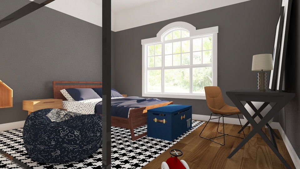 Online Designer Bedroom 3D Model 1