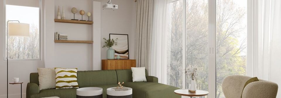 Scandinavian Mid-Century Living Room Renewal- After Rendering