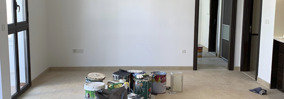 Minimalistic Modern Living Room Interior Design- Before Photo