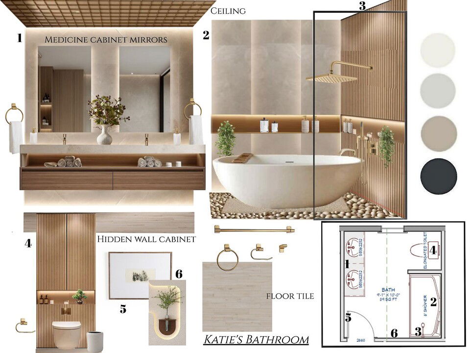 Contemporary Cozy Elegant Home Remodel Kamila A. Moodboard 2 thumb