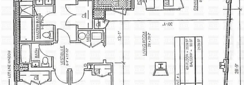 Modern Contemporary Living & Dining Room- Before Photo