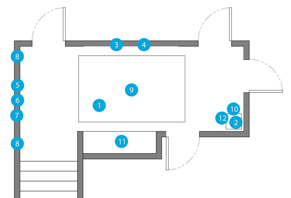 Online Designer Hallway/Entry Floorplan