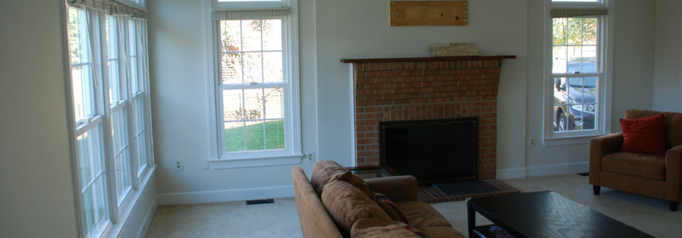 Transitional Modern Living Room- Before Photo