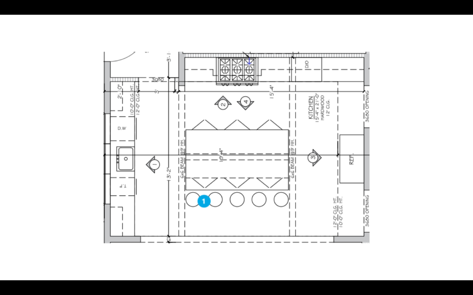 Online Designer Kitchen Floorplan