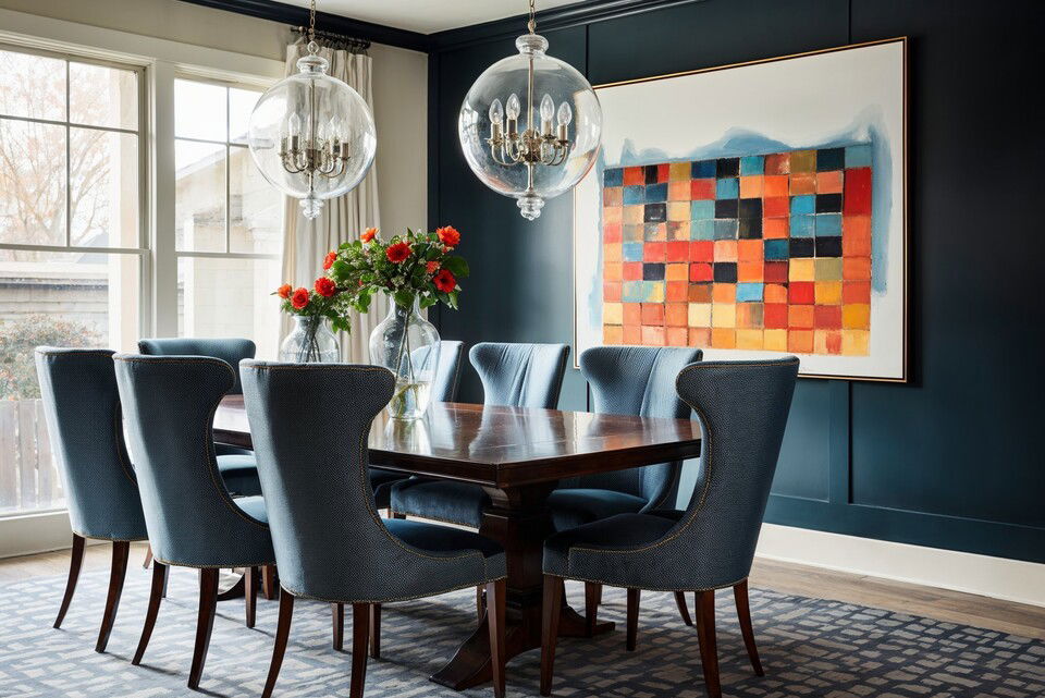 Modern Artsy Dining Room Design