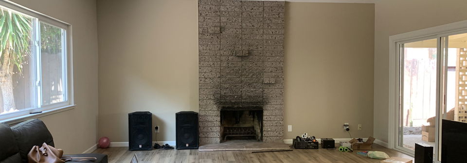 Diseño de Salón Neutral, Elegante y Acogedor - Foto Antes