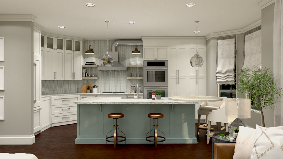 Online Designer Kitchen 3D Model 3