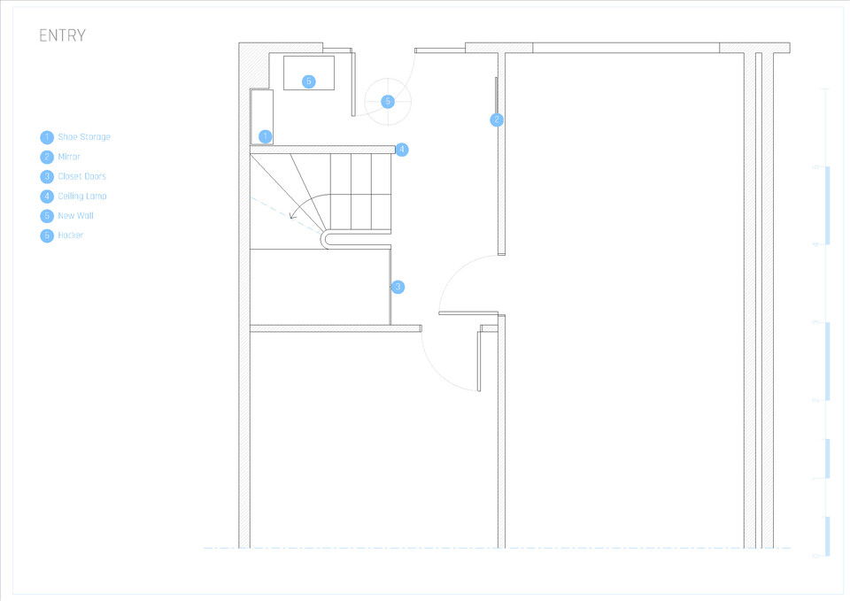 Online Designer Hallway/Entry Floorplan