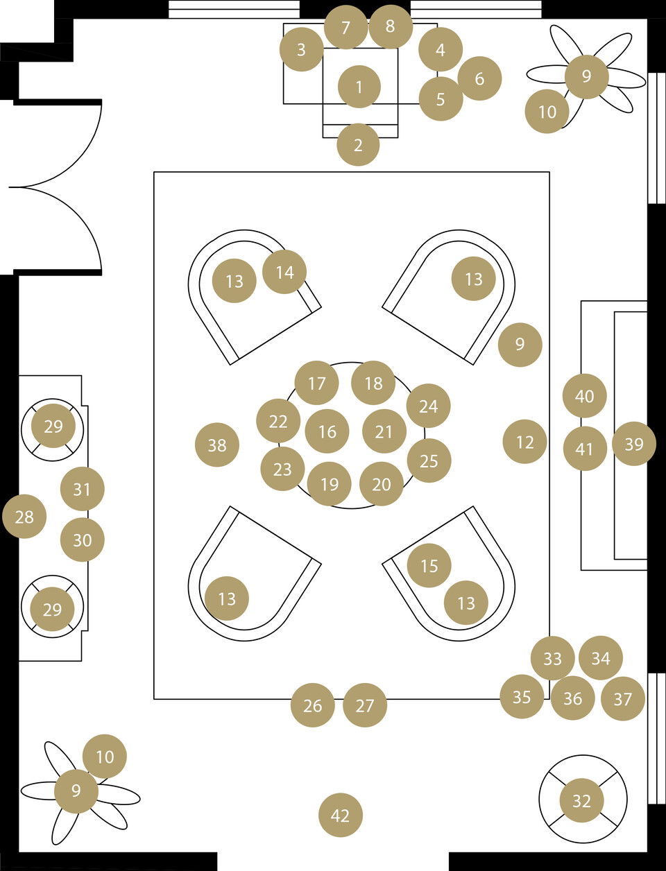 Online Designer Living Room Floorplan