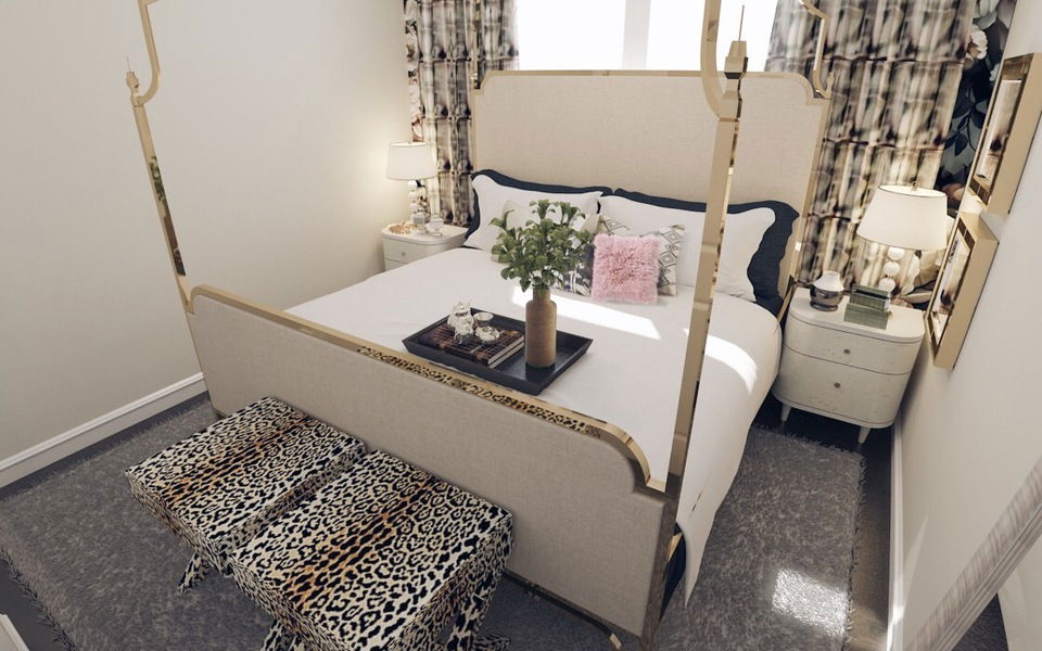 Modelo 3D de Habitación Infantil del Diseñador en Línea 2