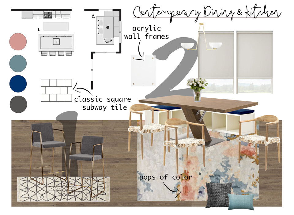 Diseño de Cocina y Comedor Contemporáneo Paaj Y. Moodboard 2 miniatura