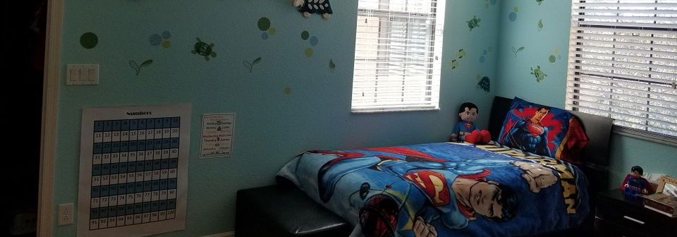 Space Themed Kids Room Design- Before Photo