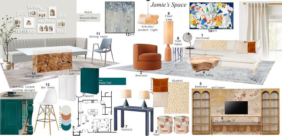 Transitional French Cottage Bath Remodel Raneem K. Moodboard 1 thumb