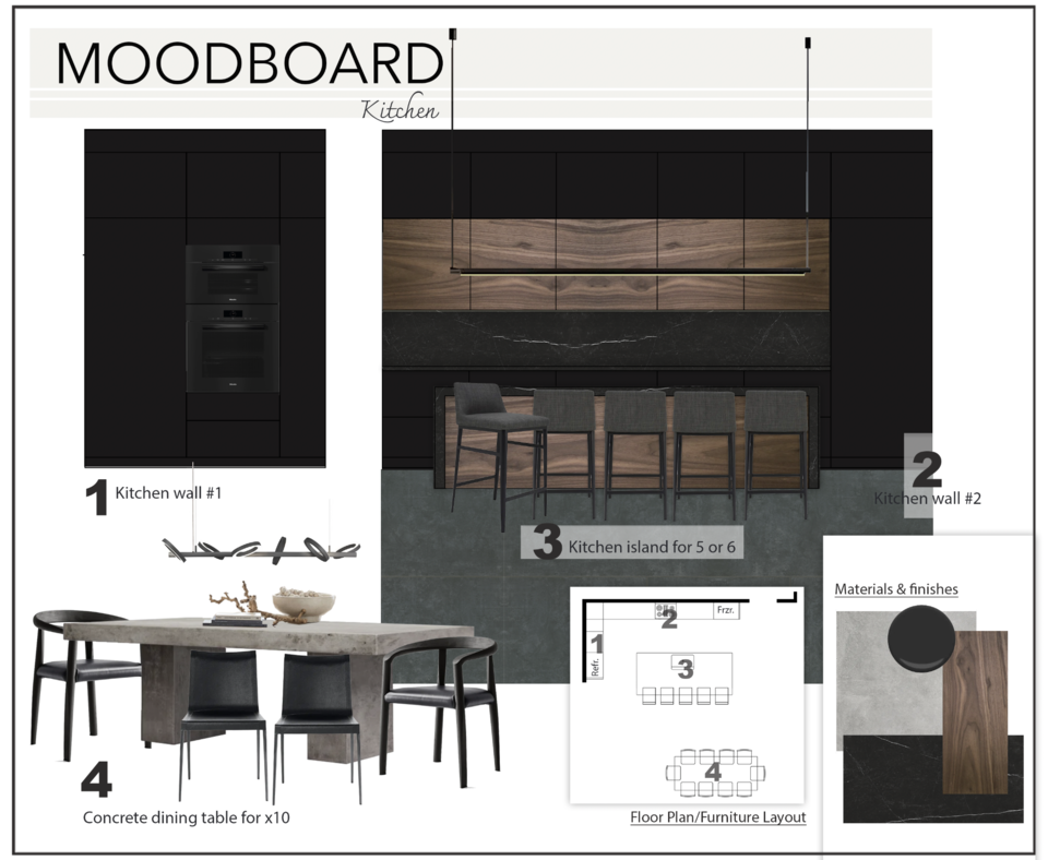 Sophisticated Contemporary Home Design with Dark Accents Marine H. Moodboard 2 thumb