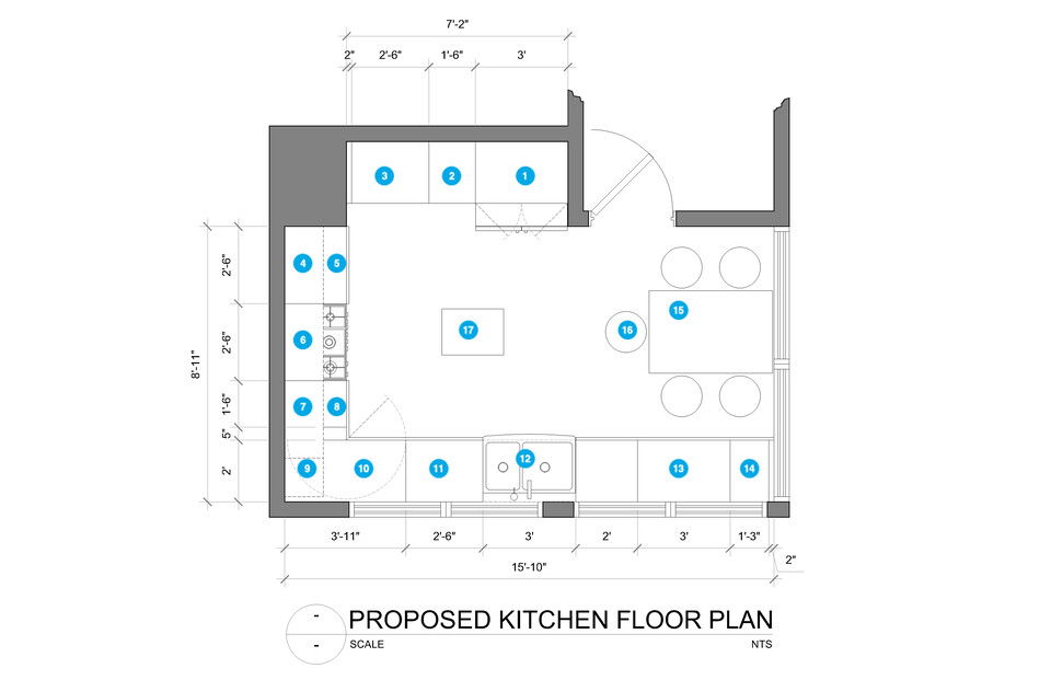 Online Designer Kitchen Floorplan