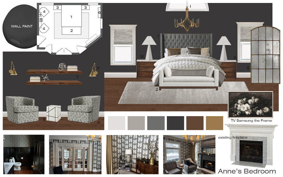 Luxurious Modern Bathroom & Bedroom Design Selma A. Moodboard 1 thumb