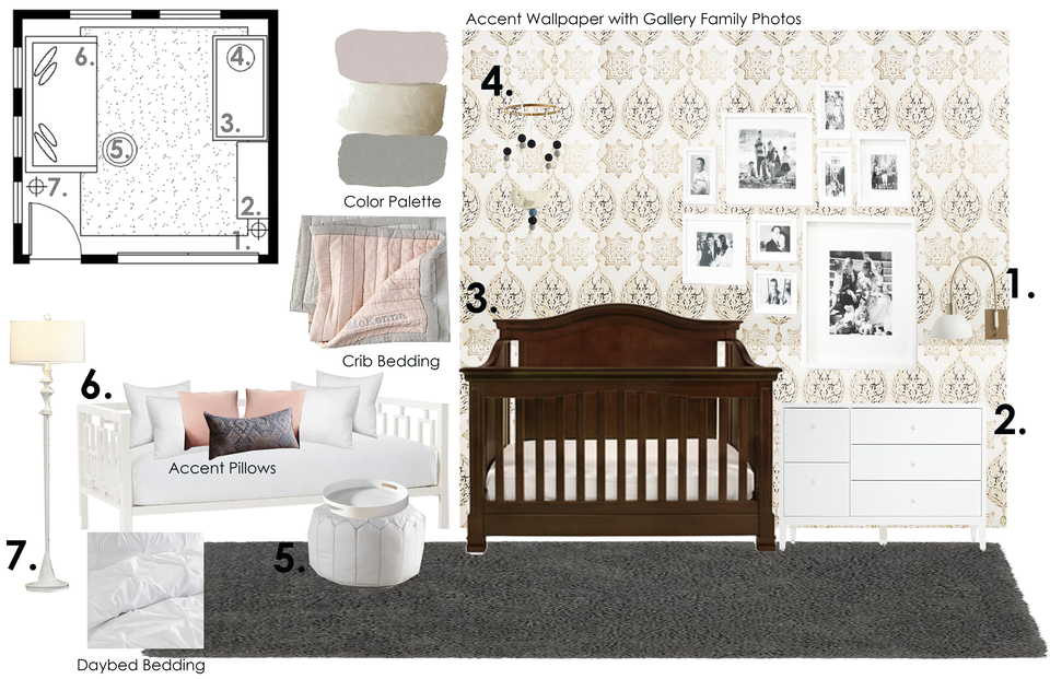 Girl Nursery Room Cayla S. Moodboard 2 thumb