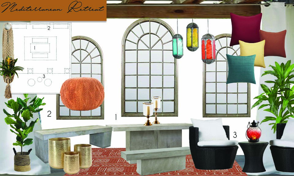 Diseño de Patio de Estilo Bohemio - Inspirado en Marruecos Tablero de inspiración de Sarah M. 1