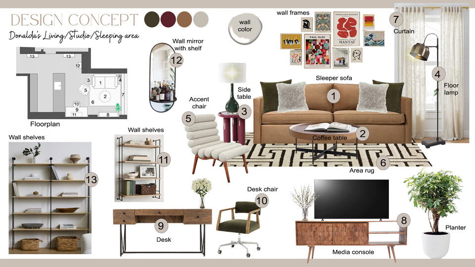 Contemporary Eclectic Condo Design Liana S. Moodboard 1 thumb