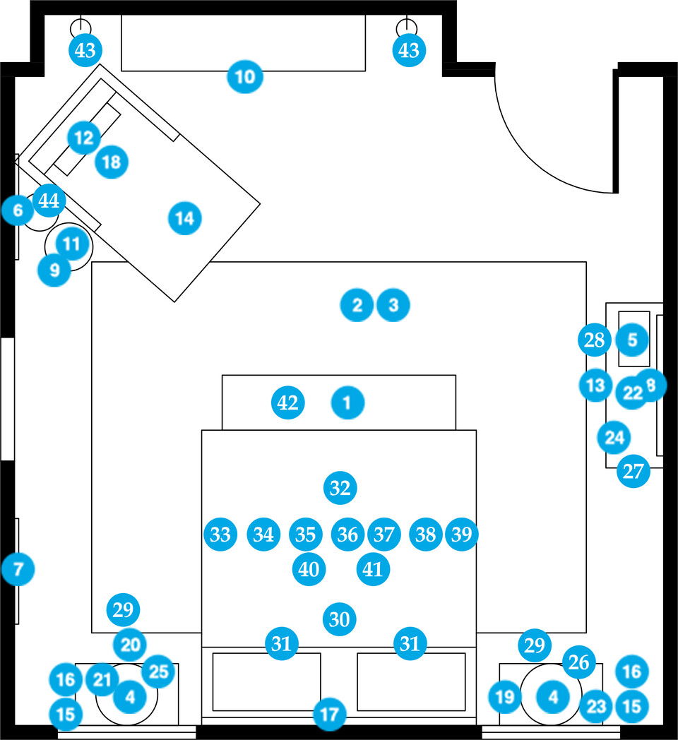 Online Designer Bedroom Floorplan