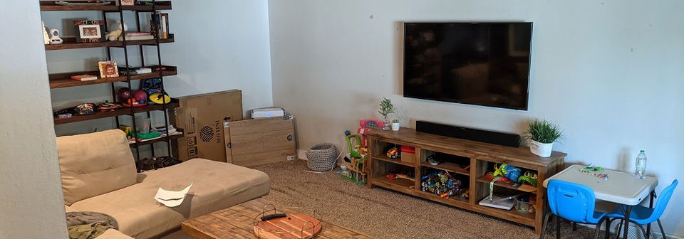 Welcoming Living Room Renovation- Before Photo