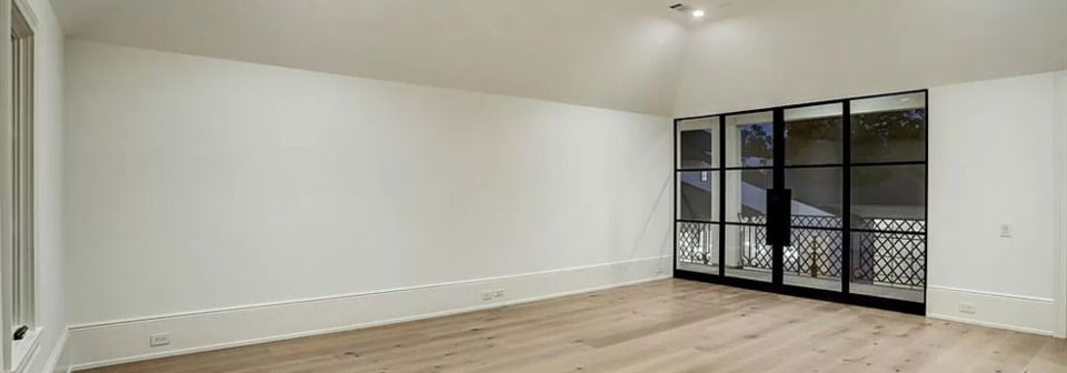 High end Contemporary Master Bedroom Design- Before Photo