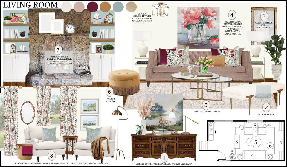 Grand Millenial Style Living Room Rachel H. Moodboard 2 thumb