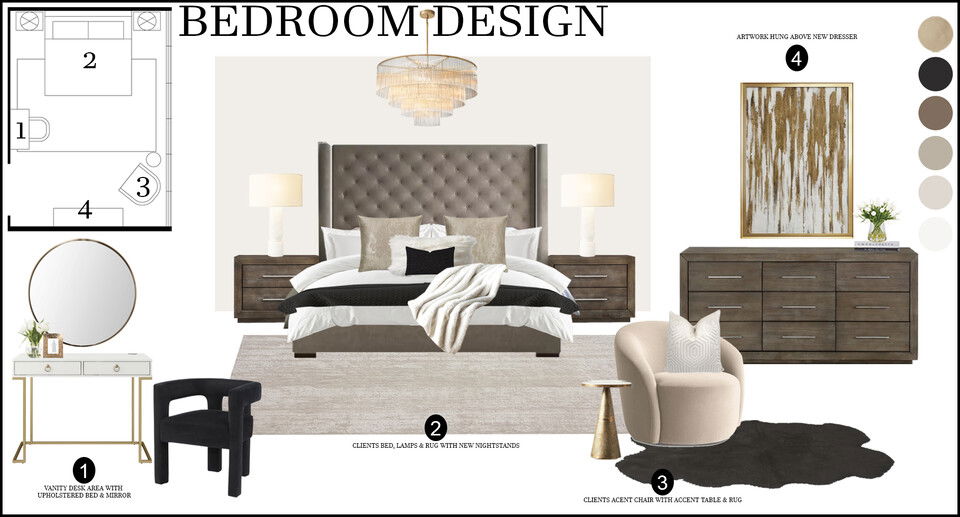 Renovación Serene del Dormitorio Principal Rachel H. Tablero de Inspiración 2 thumb