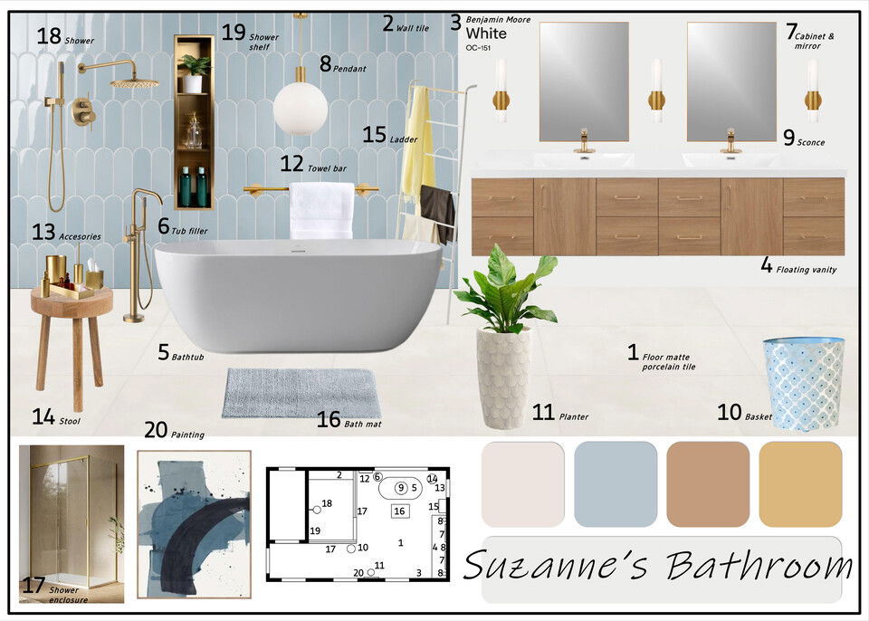 Modern Coastal Bathroom Remodel Nicholas M. Moodboard 1 thumb